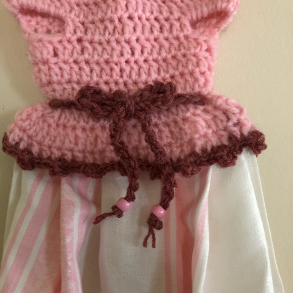 Crochet dress towel, dish towel - Picture 3 of 11